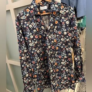 Eton Men's Multicolor Floral Button Down Shirt